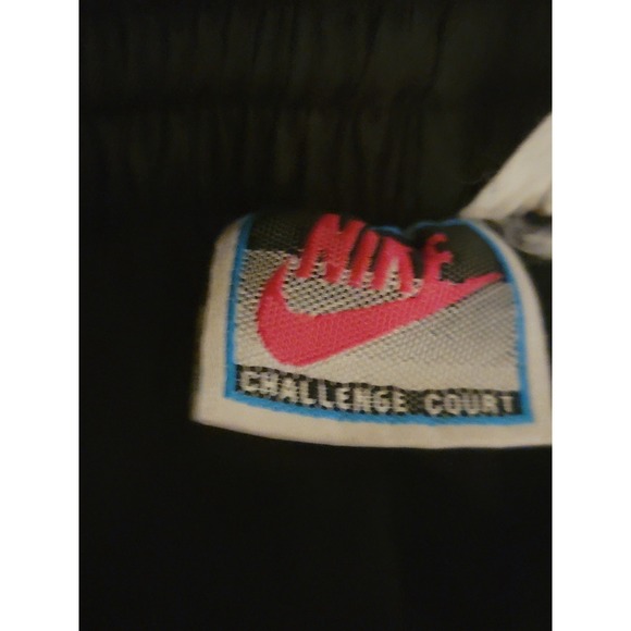Nike Challenge Court Track Pants Black Windbreaker Lightweight Size M Y2K - Picture 3 of 8